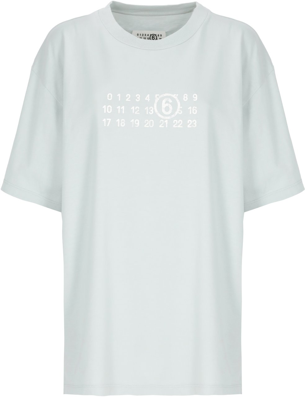 MM6 Maison Margiela T-Shirts And Polos Light Blue Blauw