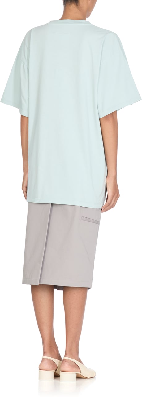 MM6 Maison Margiela T-Shirts And Polos Light Blue Blauw