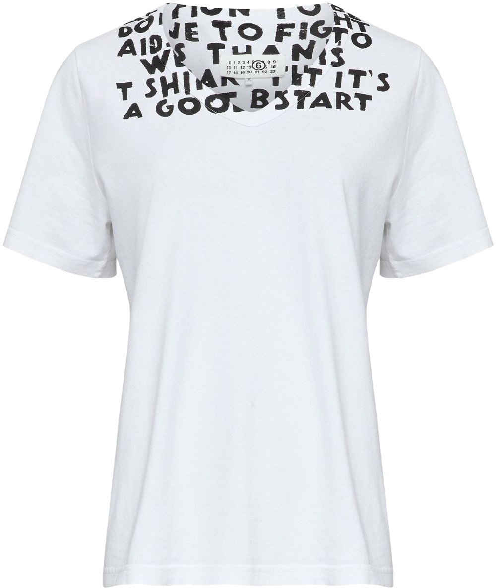 MM6 Maison Margiela T-Shirts And Polos White Wit