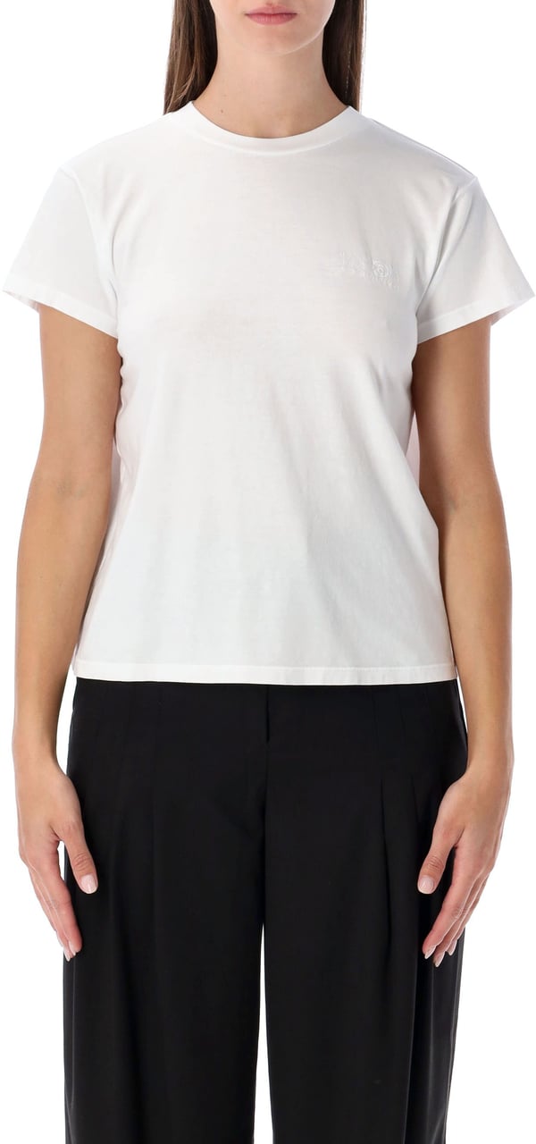 MM6 Maison Margiela Tshirt Foulard Back Bianco Wit