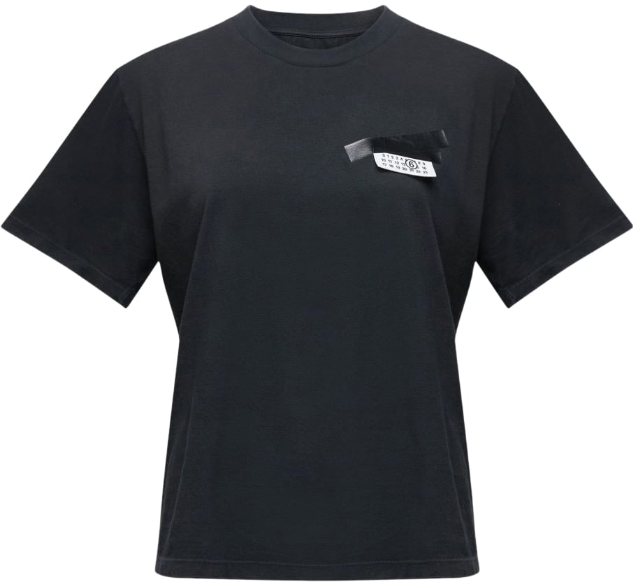 MM6 Maison Margiela T-Shirts And Polos Black Zwart