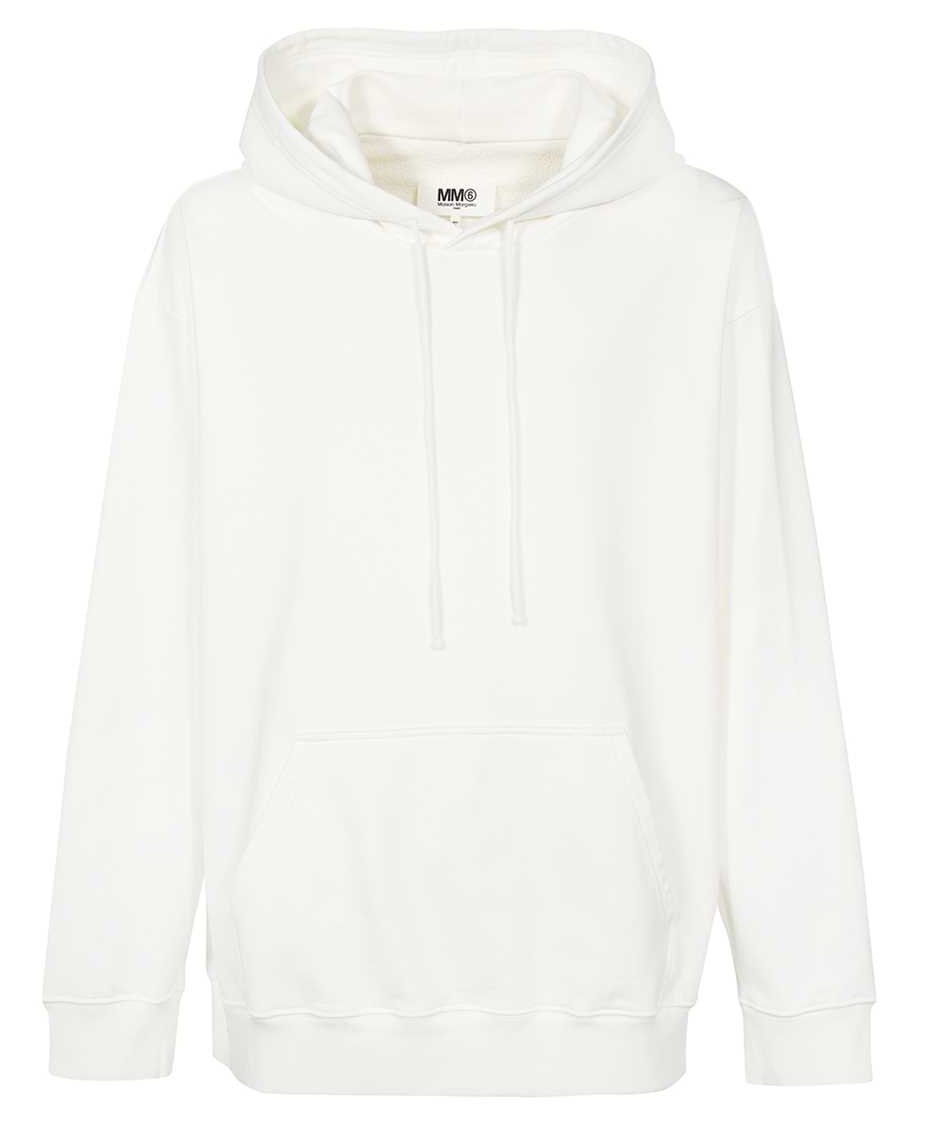 MM6 Maison Margiela Cotton hoodie Wit