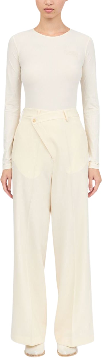 MM6 Maison Margiela Trousers Beige Beige