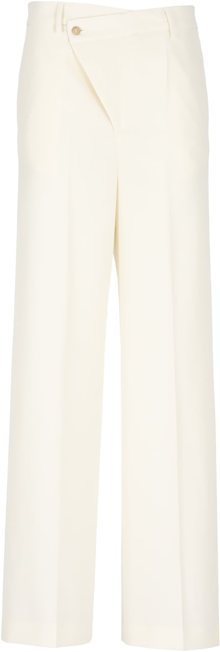 MM6 Maison Margiela Trousers Ivory Wit