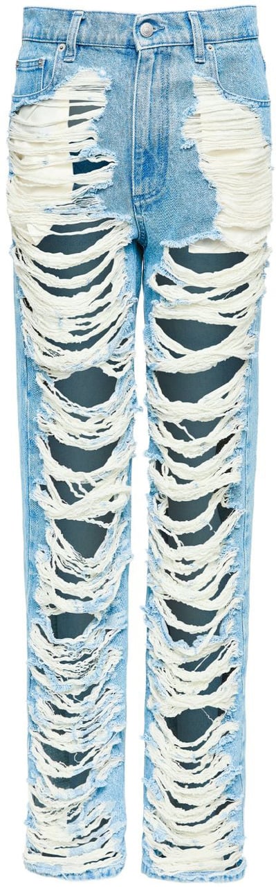 MM6 Maison Margiela Jeans Clear Blue Blauw