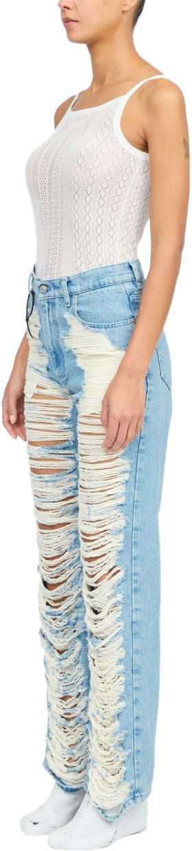 MM6 Maison Margiela Jeans Clear Blue Blauw