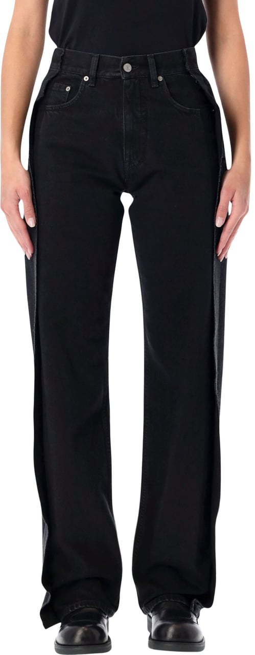 MM6 Maison Margiela Reverse Denim Band Nero Zwart