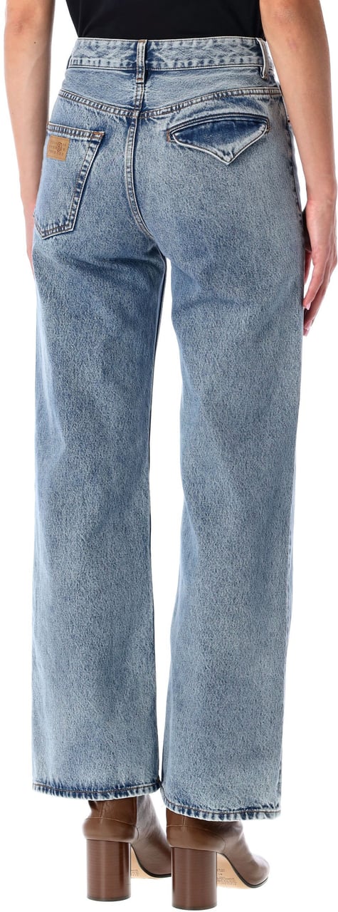 MM6 Maison Margiela Straight Denim Blu Blauw