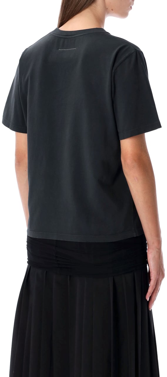 MM6 Maison Margiela Pleated Midi Skirt - Dress Nero Zwart