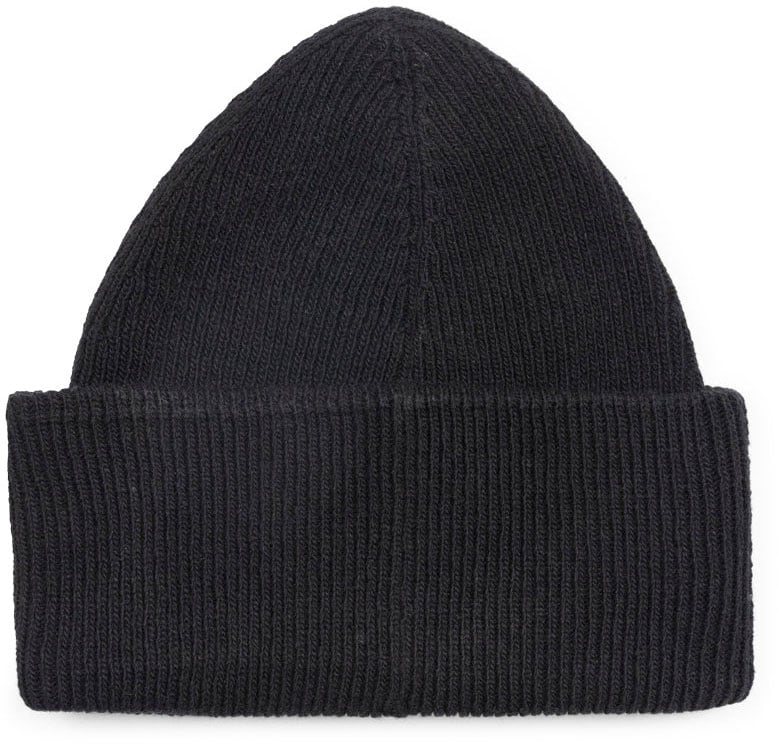 MM6 Maison Margiela TAPED LABEL BEANIE BLACK Zwart