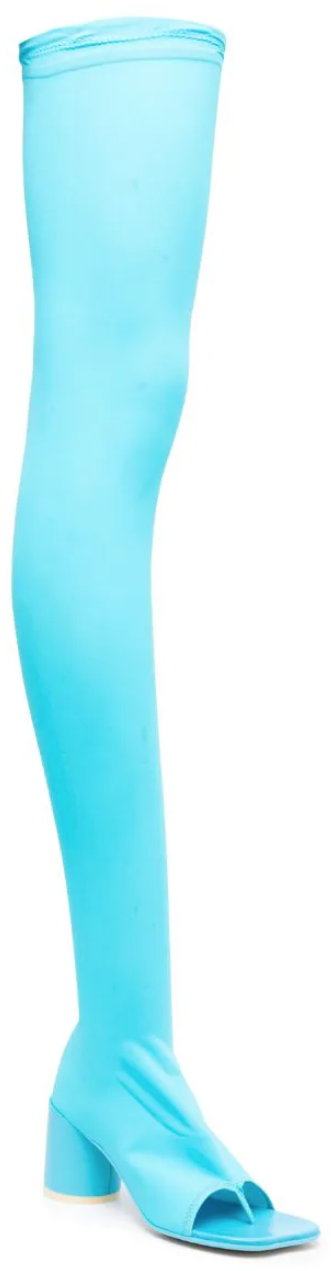 MM6 Maison Margiela Thigh High Boots Blue Blauw