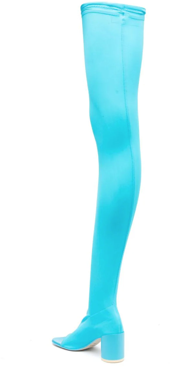 MM6 Maison Margiela Thigh High Boots Blue Blauw