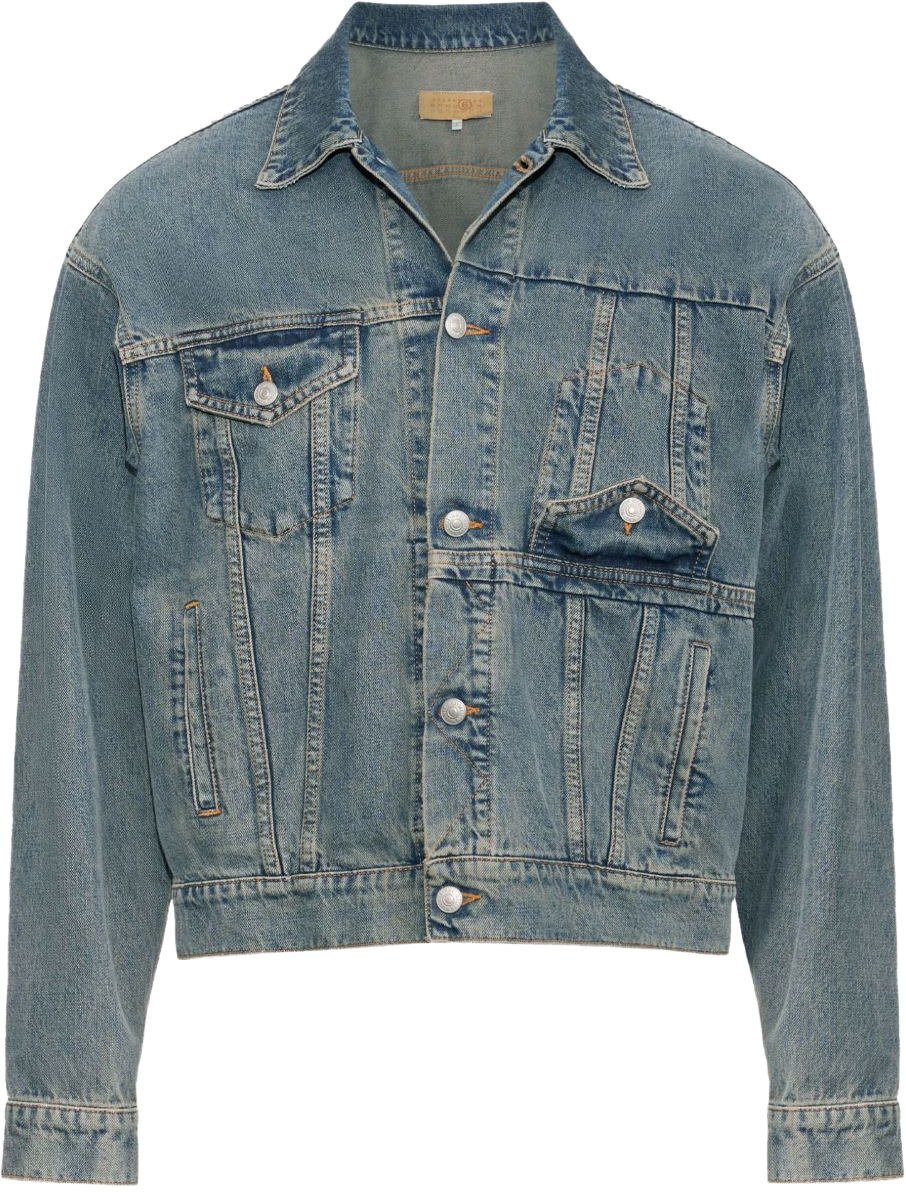 MM6 Maison Margiela Coats Clear Blue Blauw