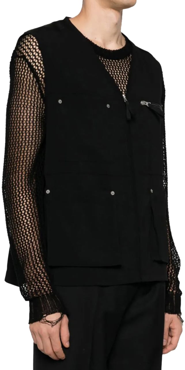 MM6 Maison Margiela Gilet Black Zwart
