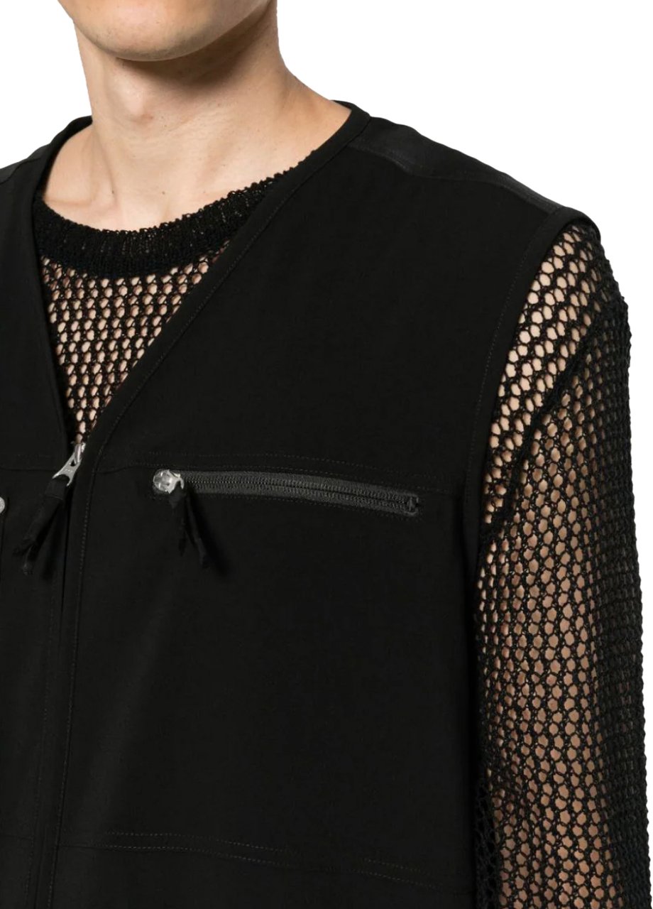 MM6 Maison Margiela Gilet Black Zwart