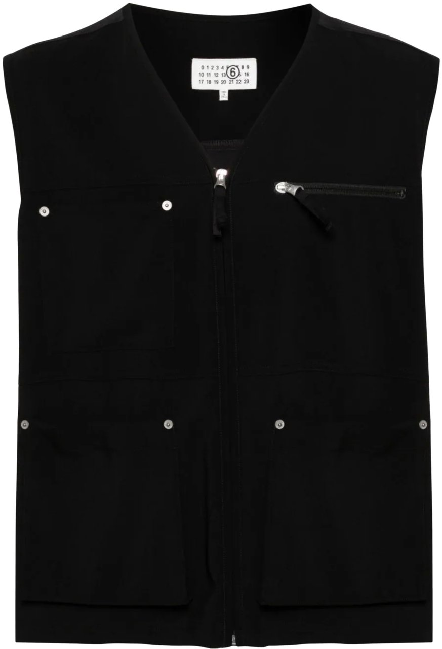 MM6 Maison Margiela Gilet Black Zwart