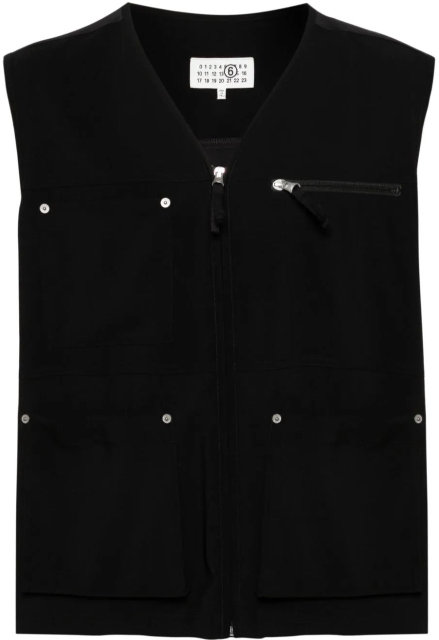 MM6 Maison Margiela Gilet Black Zwart