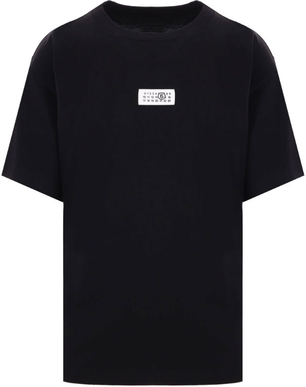 MM6 Maison Margiela T-Shirts And Polos Black Zwart