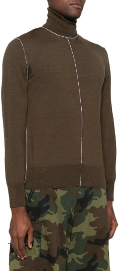MM6 Maison Margiela Pullover Kaki Groen