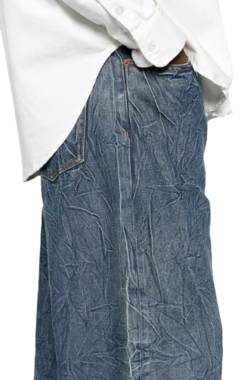 MM6 Maison Margiela Pants 5 Pockets Blue Blauw