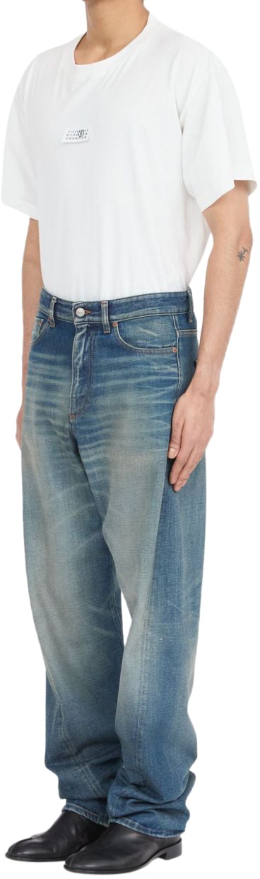MM6 Maison Margiela Jeans Clear Blue Blauw