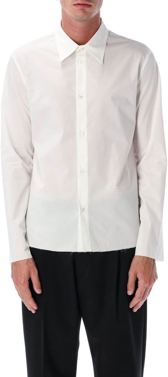 MM6 Maison Margiela Cut Shirt Bianco Wit