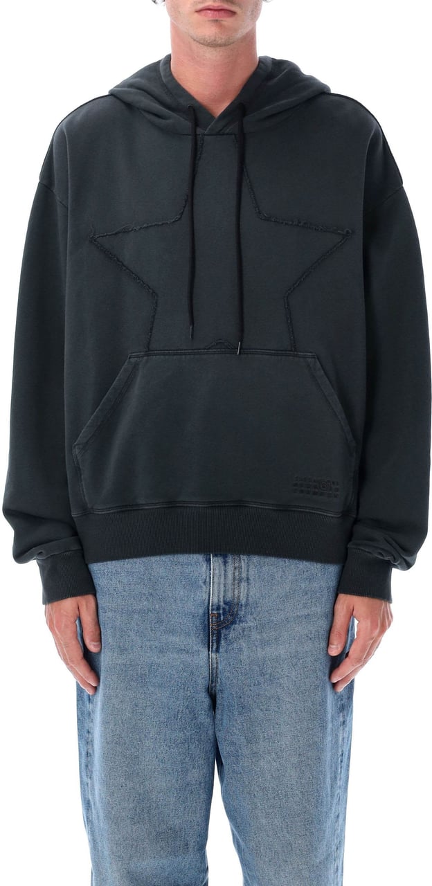 MM6 Maison Margiela Star Hoodie Nero Zwart