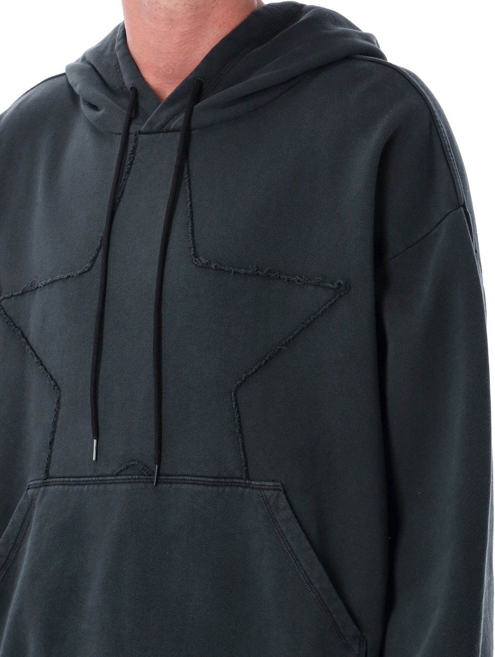MM6 Maison Margiela Star Hoodie Nero Zwart