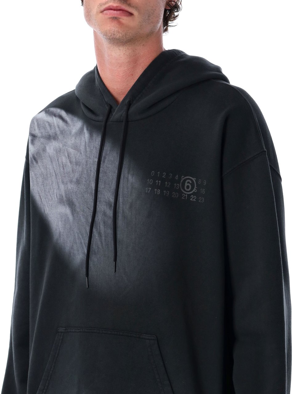MM6 Maison Margiela Light Hoodie Nero Zwart