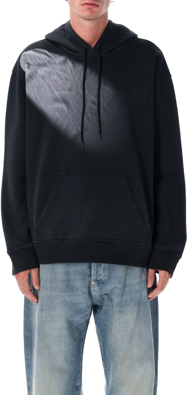 MM6 Maison Margiela Light Hoodie Nero Zwart