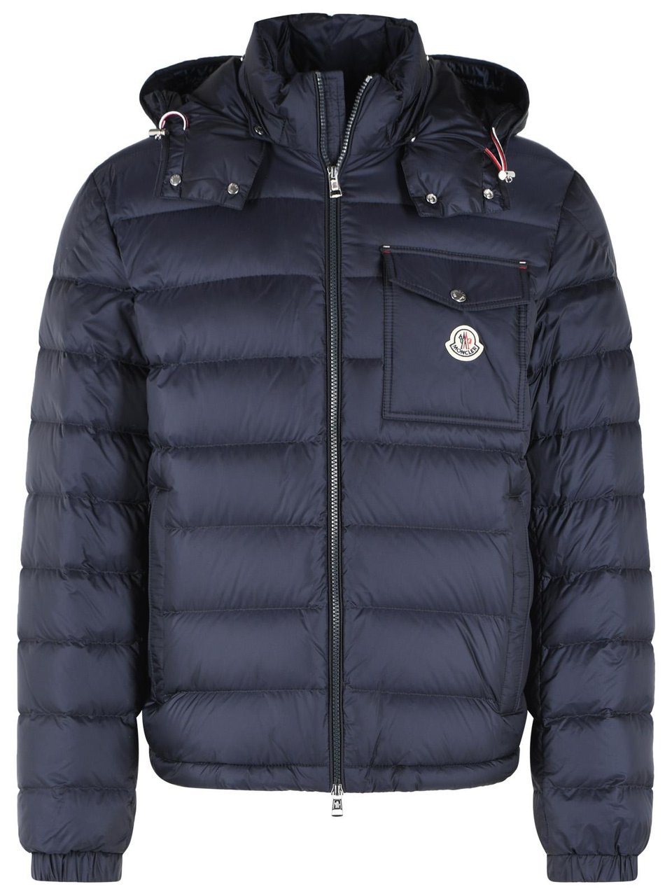 Moncler 'Verith' Blue Polyamide Down Jacket Grijs