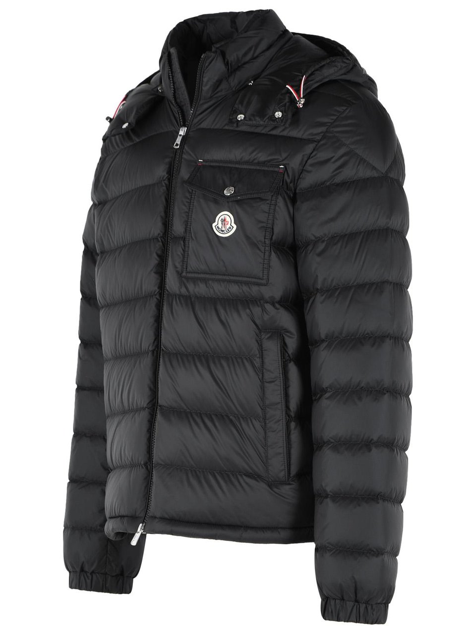 Moncler 'Verith' Black Polyamide Down Jacket Zwart
