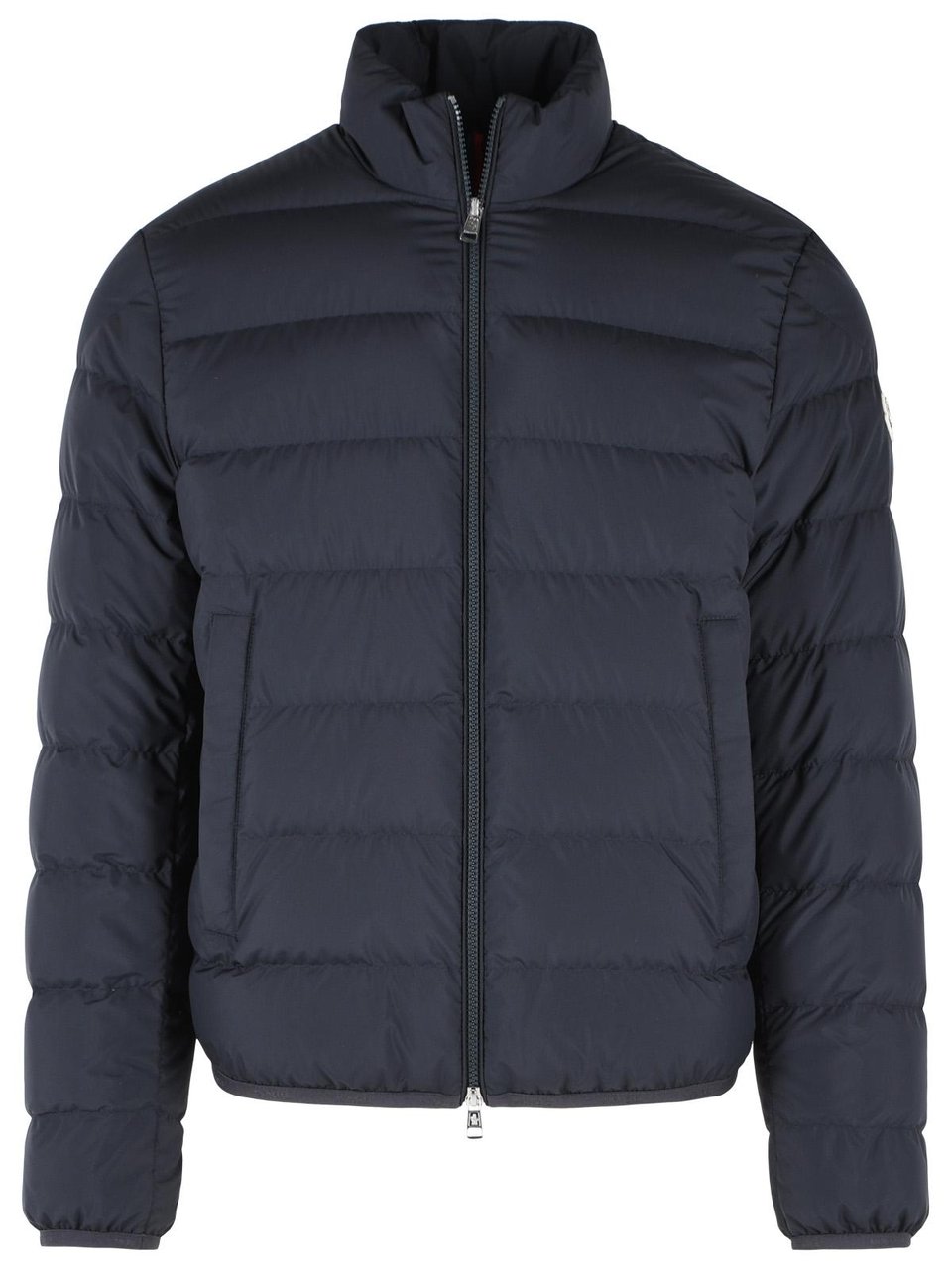 Moncler 'Baudinet' Blue Polyester Down Jacket Zwart