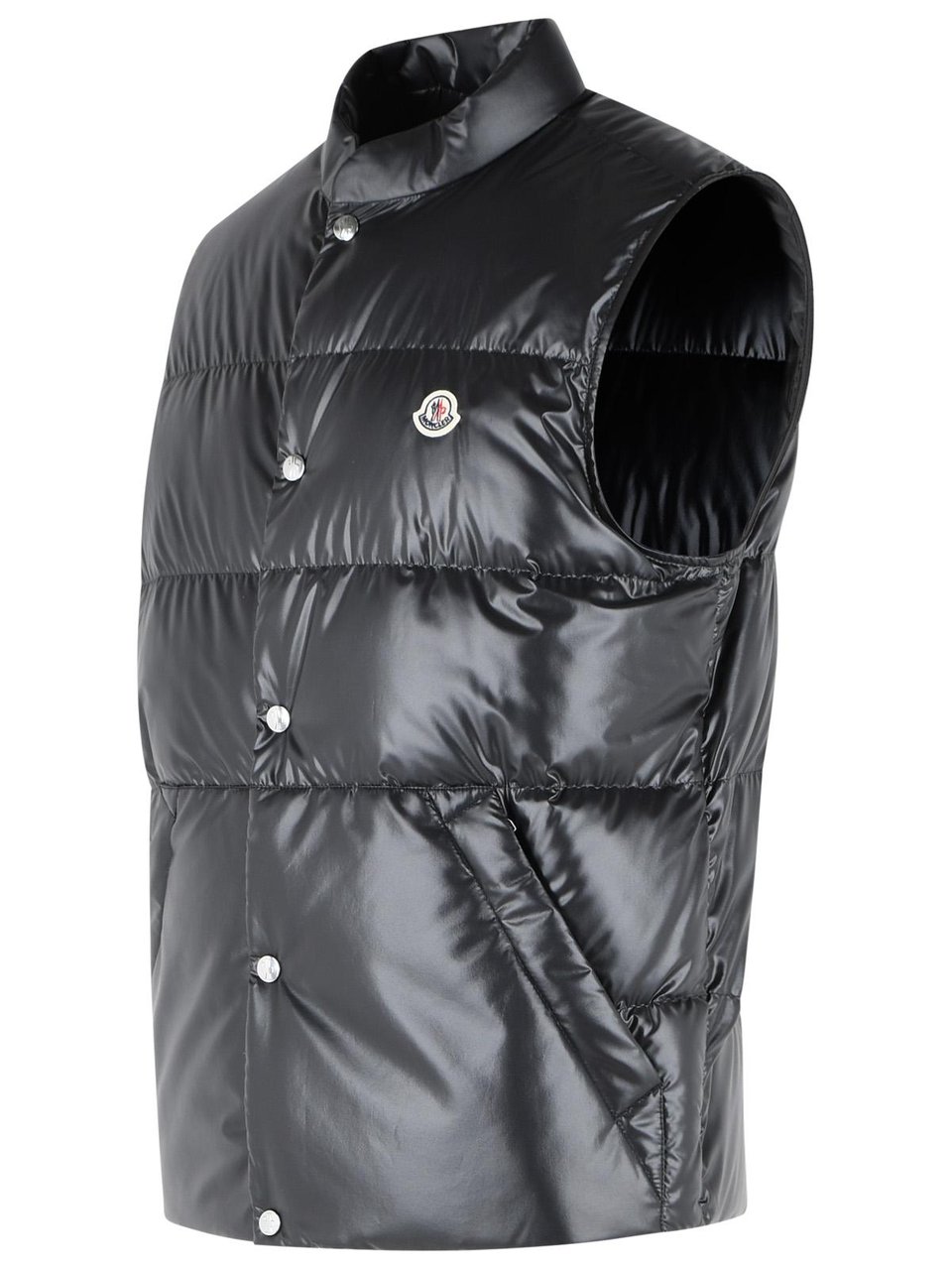 Moncler 'Restigo' Black Polyester Vest Grijs