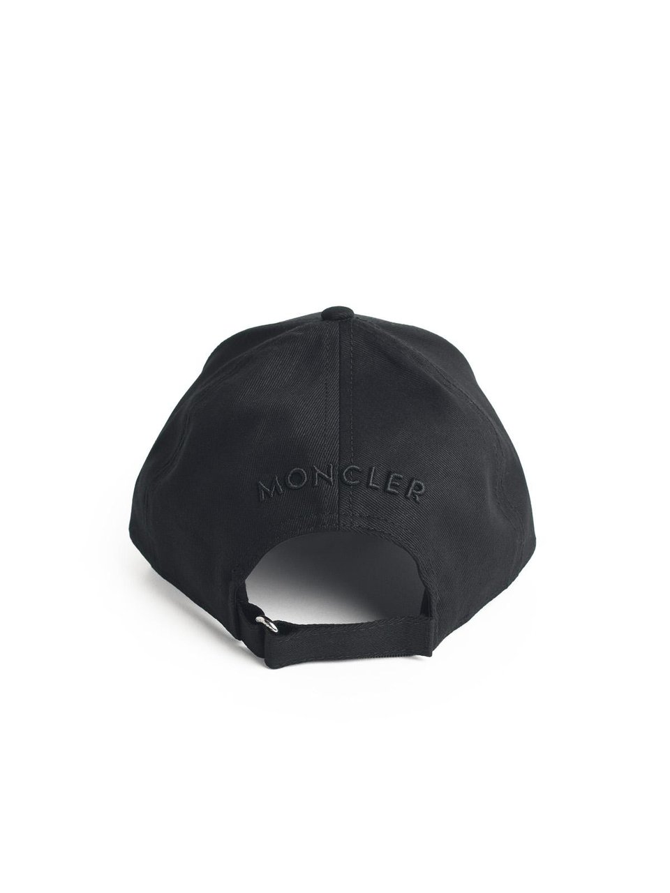 Moncler Black Cotton Cap Zwart
