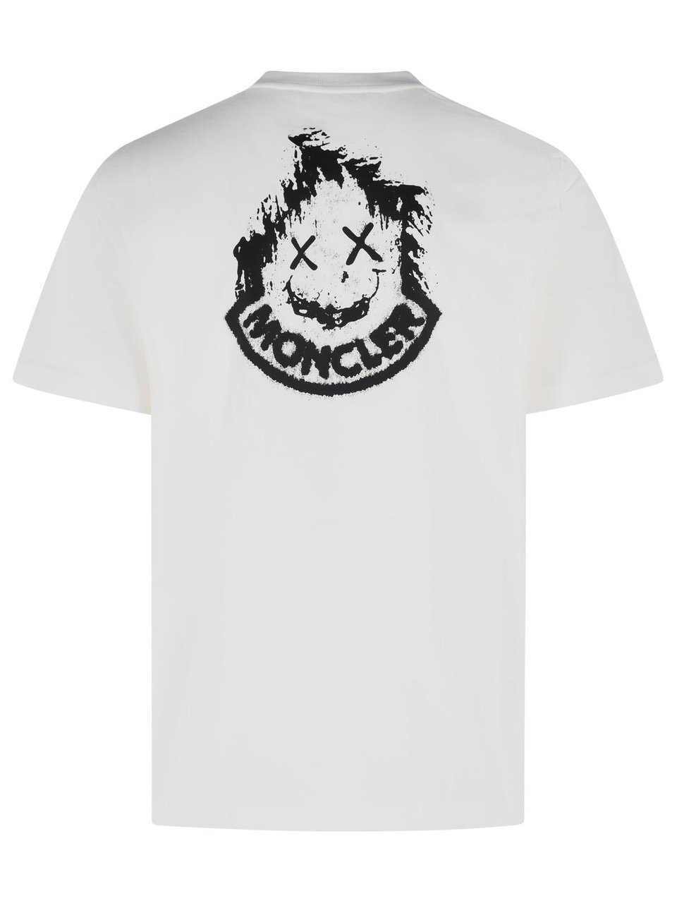 Moncler White Cotton T-Shirt Wit