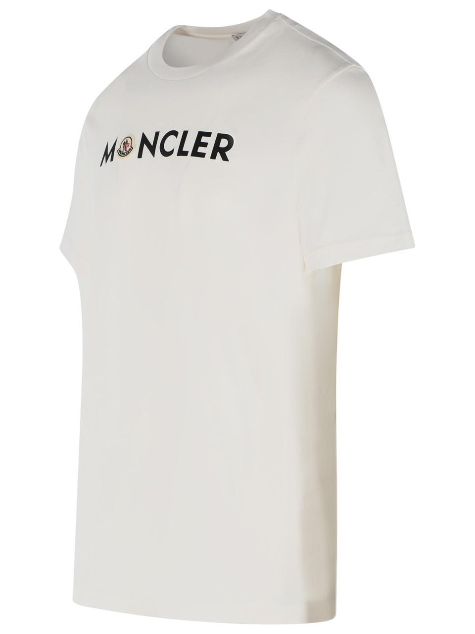 Moncler White Cotton T-Shirt Wit