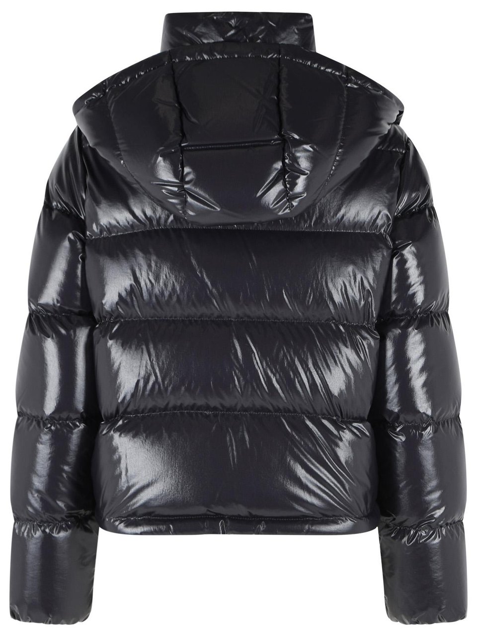Moncler 'Niveole' Blue Polyamide Down Jacket Zwart