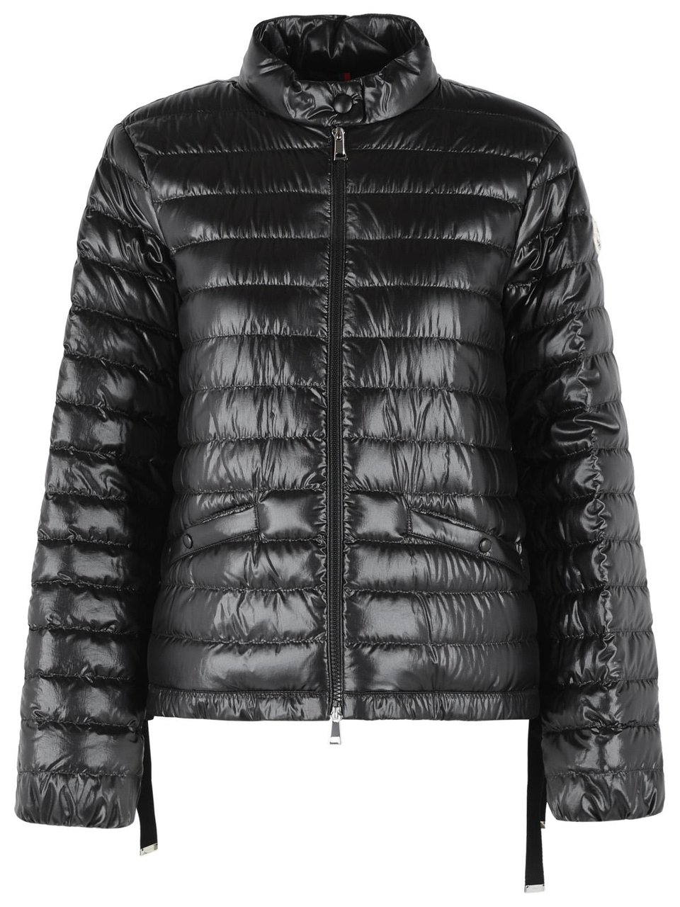 Moncler 'Azalee' Short Black Polyamide Down Jacket Zwart