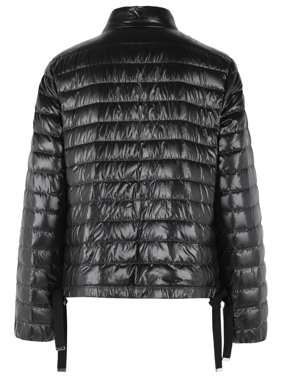 Moncler 'Azalee' Short Black Polyamide Down Jacket Zwart