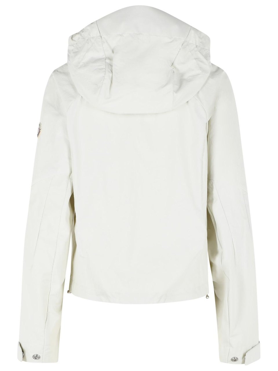 Moncler 'Lasanca' Hooded Jacket In Ivory White Polyamide Wit