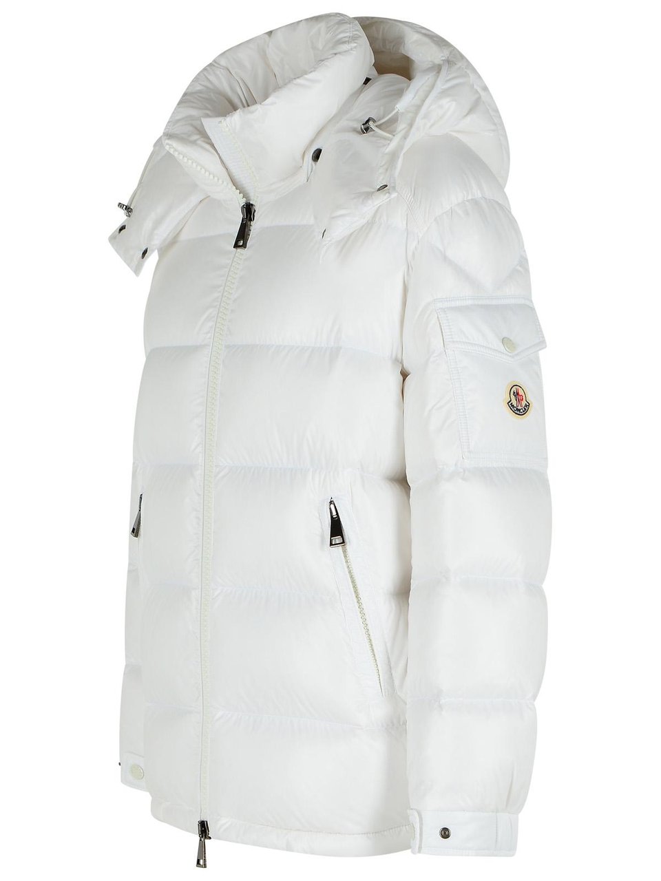 Moncler 'Maire' White Polyamide Down Jacket Wit
