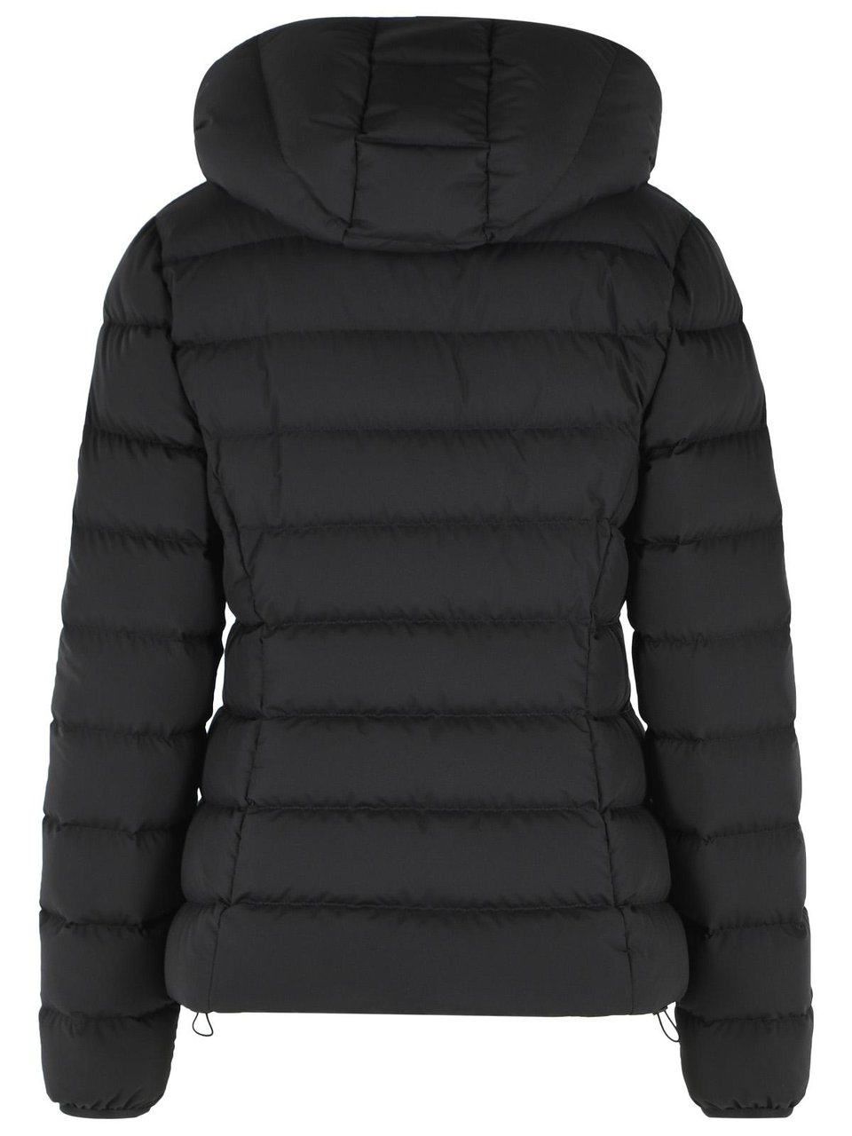Moncler 'Herbes' Matt Black Polyester Down Jacket Zwart