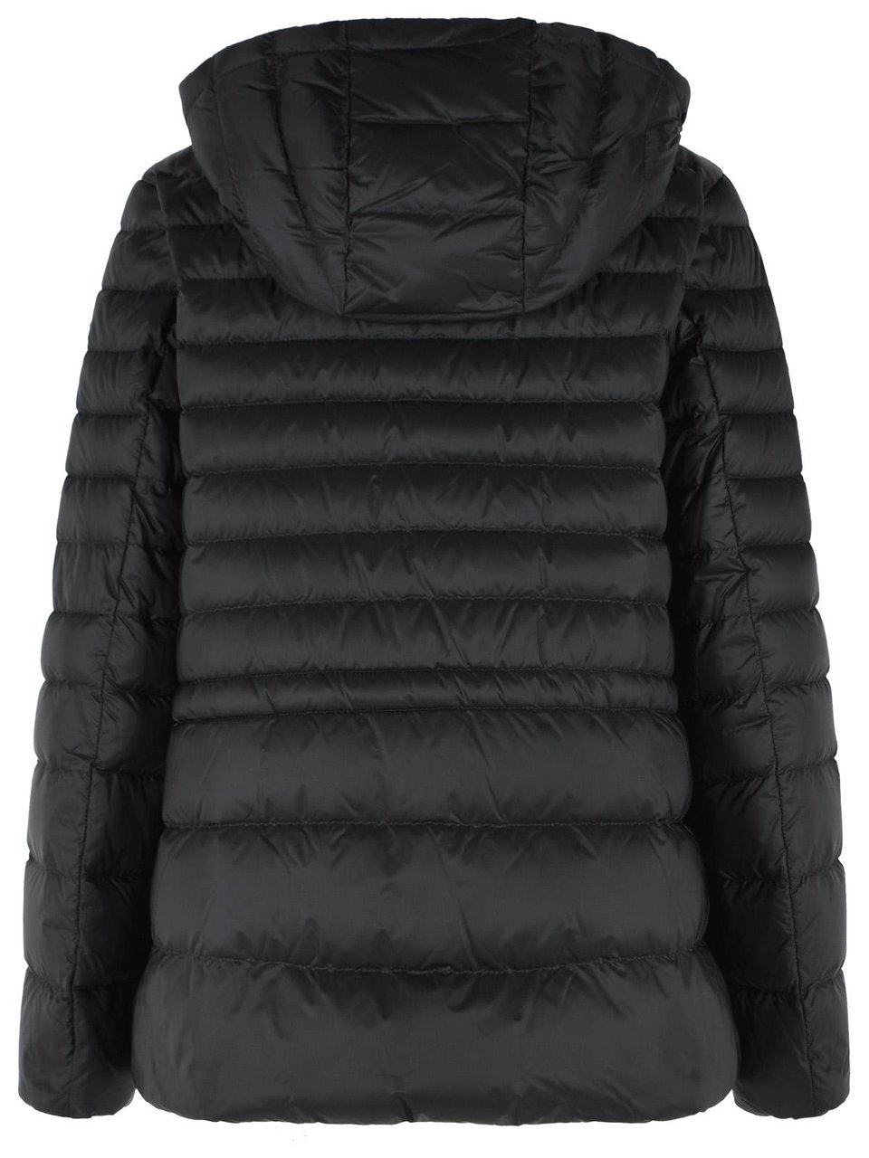 Moncler 'Raies' Black Polyamide Down Jacket Zwart