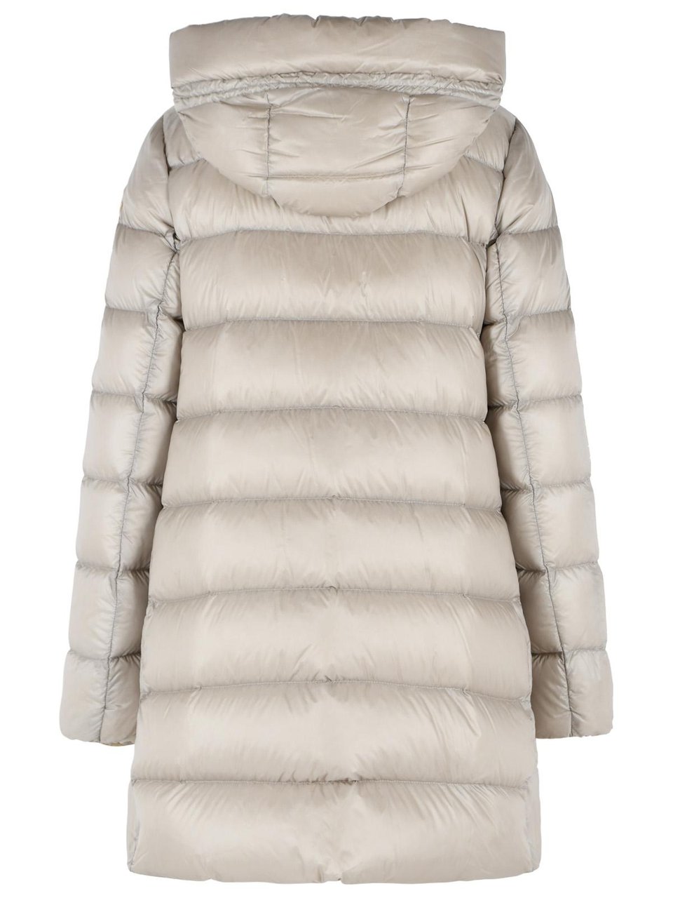 Moncler 'Suyenne' Light Beige Polyamide Down Jacket Grijs