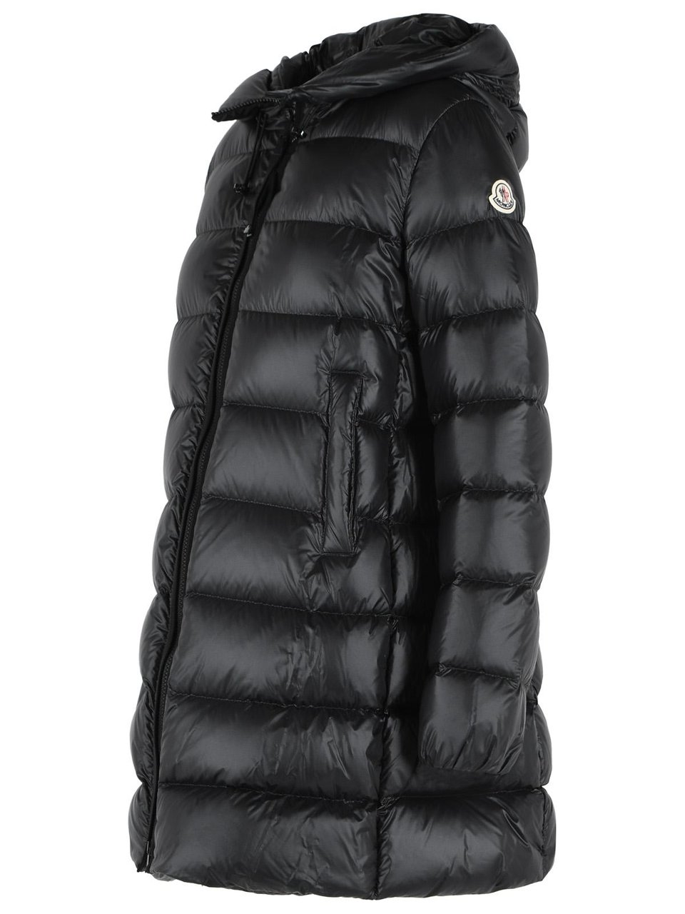Moncler 'Suyenne' Black Polyamide Down Jacket Zwart
