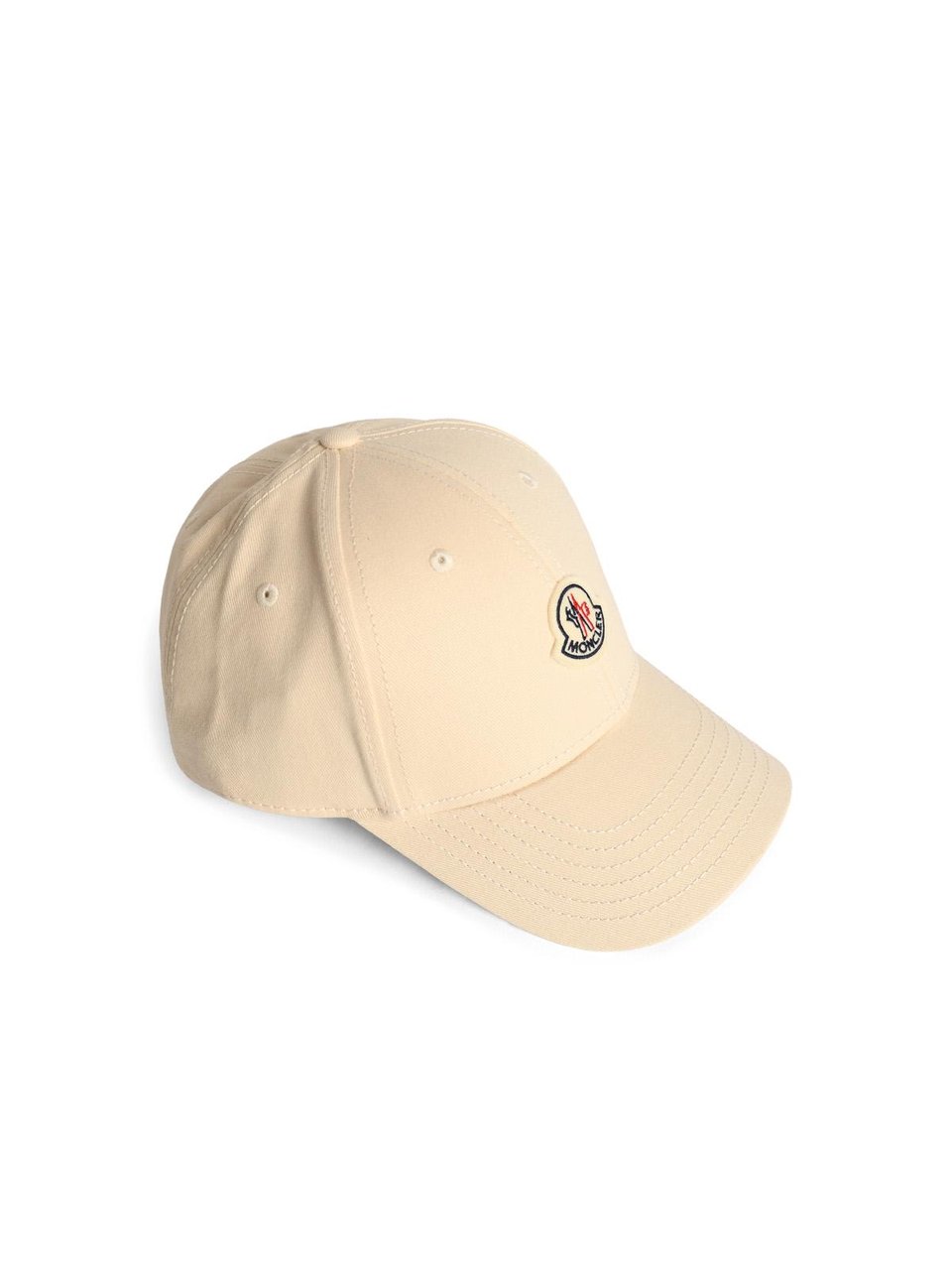 Moncler Cream Cotton Cap Neutraal