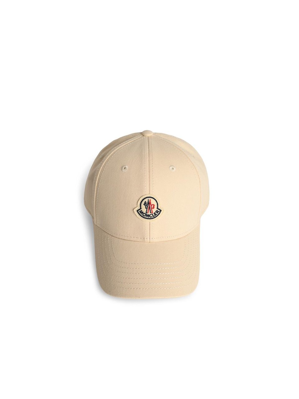 Moncler Cream Cotton Cap Neutraal