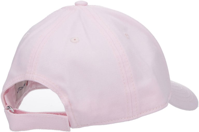 Moncler Pink Curved Visor Cotton Baseball Cap Roze