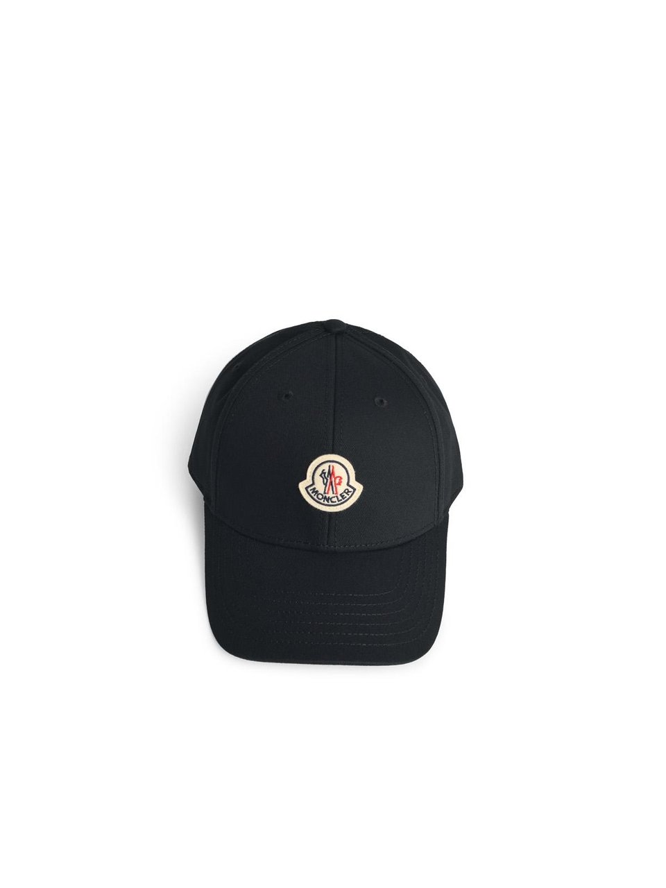 Moncler Black Cotton Cap Zwart